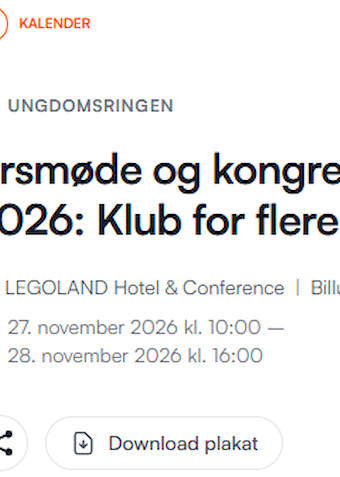 Ung-ambassadører 25/26 - 28.+29.11 ÅrsmødeKongress - GY.B - Klik for at tilmelde dig